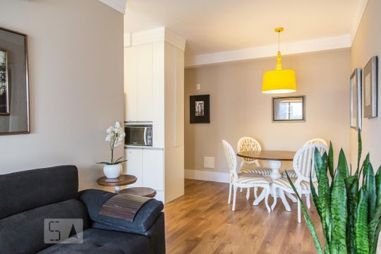 Sala de apartamento para alugar com 2 quartos, 63m² em Vila Gertrudes, São Paulo