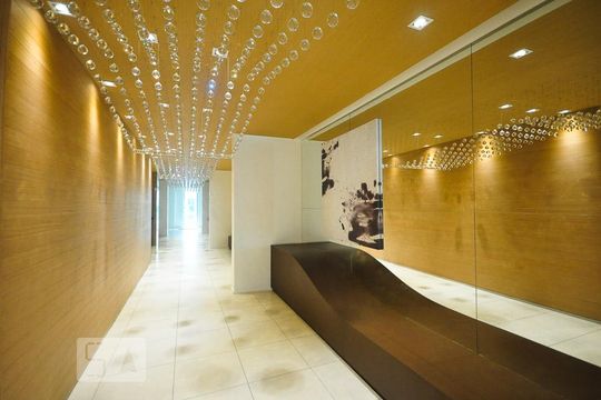 hall social de kitnet/studio à venda com 1 quarto, 32m² em Brooklin Paulista, São Paulo