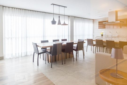 Salão gourmet de kitnet/studio para alugar com 1 quarto, 39m² em Bela Vista, São Paulo