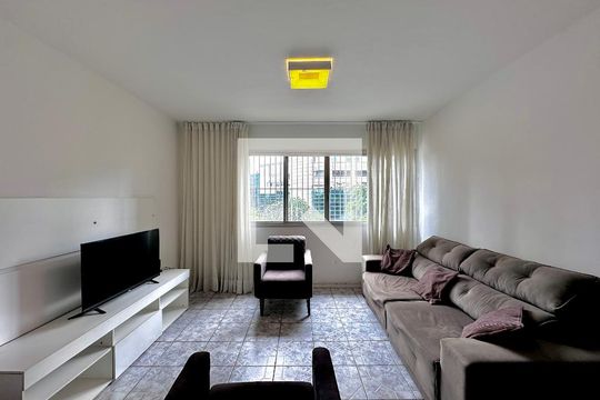 Sala de apartamento à venda com 3 quartos, 110m² em Cidade Monções, São Paulo