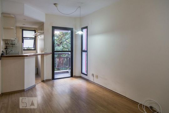 Sala de apartamento para alugar com 1 quarto, 40m² em Vila Nova Conceição, São Paulo