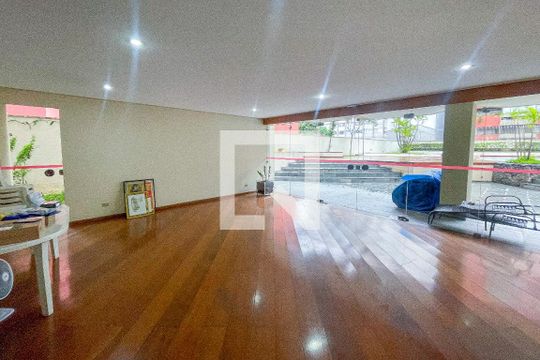 Área comum - Salão de festas de apartamento para alugar com 1 quarto, 58m² em Pinheiros, São Paulo