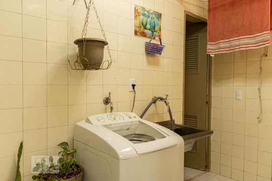 Área de serviço  de apartamento à venda com 2 quartos, 74m² em Santa Cecília, São Paulo