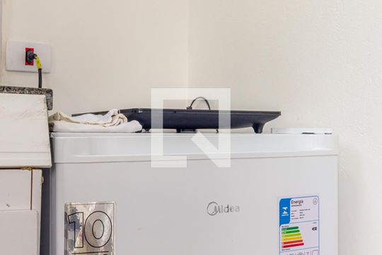 Cozinha de kitnet/studio para alugar com 1 quarto, 30m² em Centro, São Paulo