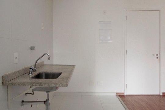 Cozinha de apartamento para alugar com 1 quarto, 40m² em Centro, São Paulo