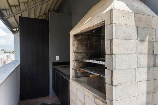 Churrasqueira - cobertura de apartamento para alugar com 4 quartos, 320m² em Sumaré, São Paulo