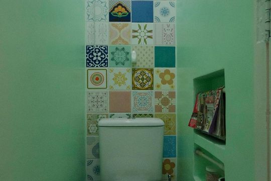 Lavabo de apartamento para alugar com 1 quarto, 55m² em Perdizes, São Paulo
