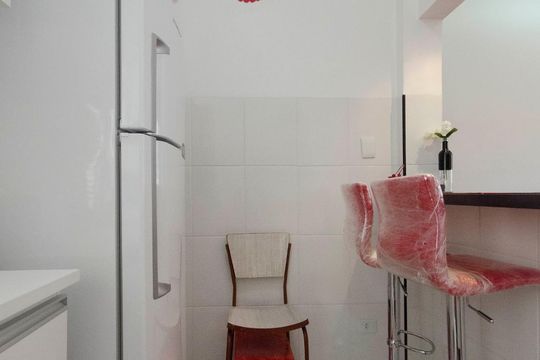 Cozinha de apartamento para alugar com 1 quarto, 55m² em Perdizes, São Paulo