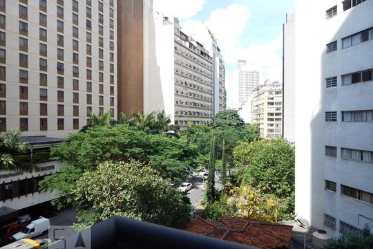 Vista do terraço da unidade de apartamento para alugar com 1 quarto, 41m² em Centro, São Paulo