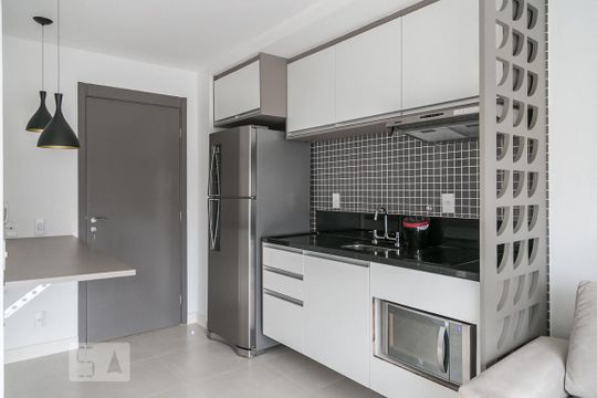 Cozinha de kitnet/studio à venda com 1 quarto, 30m² em Perdizes, São Paulo