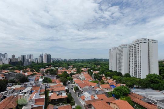Vista da varanda de apartamento para alugar com 1 quarto, 43m² em Vila Madalena, São Paulo