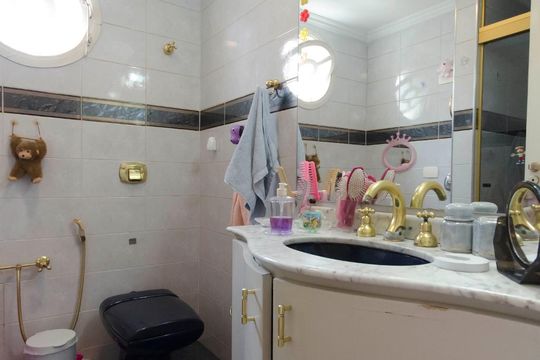 Banheiro de apartamento à venda com 3 quartos, 115m² em Pacaembu, São Paulo