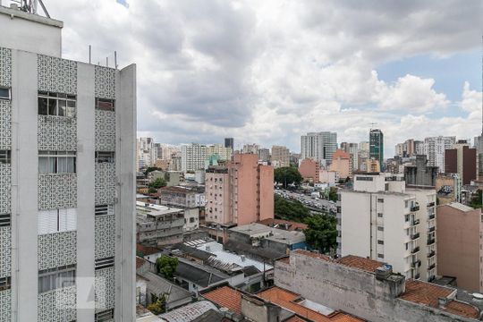 Vista do quarto de apartamento à venda com 1 quarto, 28m² em Bela Vista, São Paulo