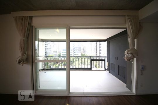 Sala - Varanda de kitnet/studio à venda com 1 quarto, 62m² em Cidade Monções, São Paulo