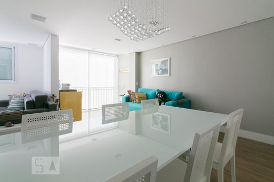 Sala de apartamento à venda com 1 quarto, 73m² em Jardim, Santo André
