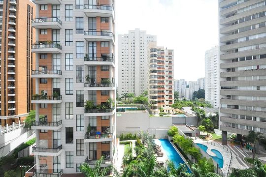 vista de kitnet/studio para alugar com 1 quarto, 47m² em Vila Andrade, São Paulo