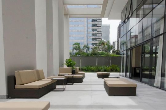 Área comum de apartamento para alugar com 1 quarto, 62m² em Cidade Monções, São Paulo