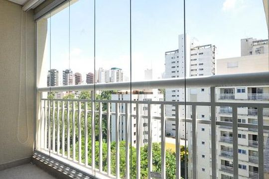 varanda de apartamento para alugar com 1 quarto, 60m² em Jardim Ampliação, São Paulo