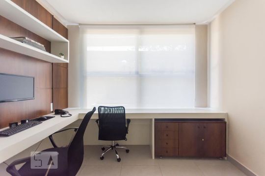 Escritório - area comum de apartamento à venda com 1 quarto, 44m² em Vila Olímpia, São Paulo