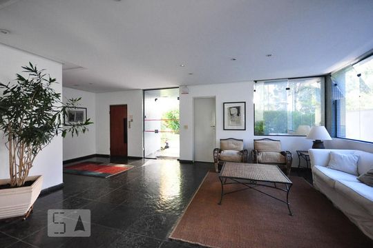 hall social de apartamento à venda com 2 quartos, 110m² em Vila Andrade, São Paulo