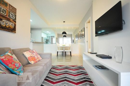 sala de apartamento para alugar com 1 quarto, 50m² em Vila Andrade, São Paulo