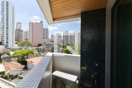 Varanda da Sala de apartamento à venda com 1 quarto, 45m² em Aclimação, São Paulo