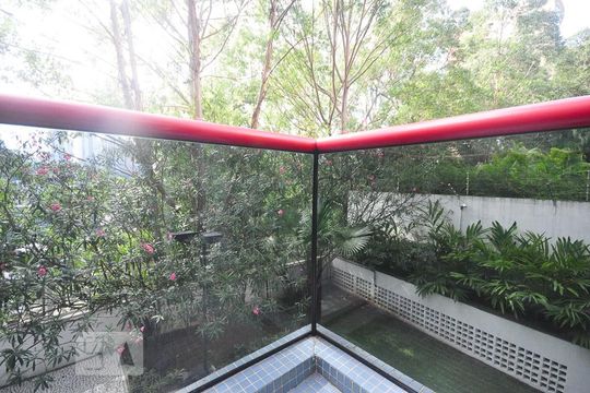 varanda da sala de apartamento à venda com 2 quartos, 96m² em Vila Andrade, São Paulo