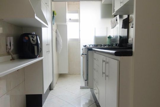 Cozinha de apartamento à venda com 2 quartos, 50m² em Carandiru, São Paulo