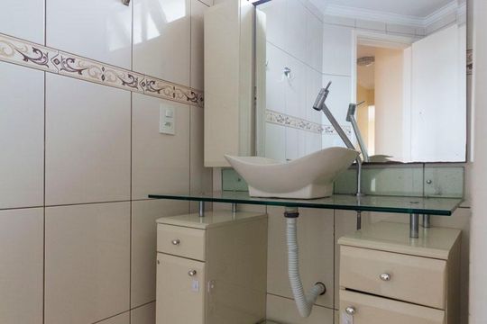 Banheiro Social de apartamento à venda com 3 quartos, 72m² em Vila Guarani (z Sul), São Paulo
