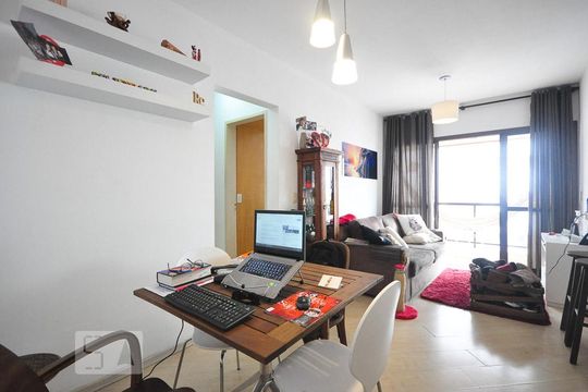 sala de apartamento para alugar com 2 quartos, 60m² em Brooklin Paulista, São Paulo