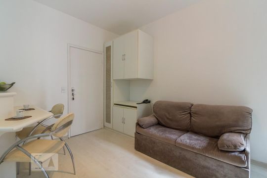 Sala de apartamento para alugar com 1 quarto, 35m² em Jardim Paulista, São Paulo