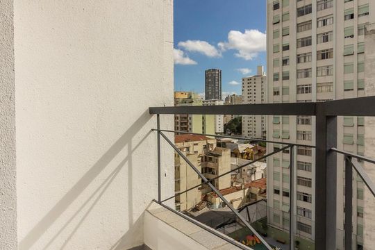 Varanda de apartamento para alugar com 1 quarto, 36m² em Bela Vista, São Paulo