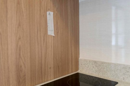 Cozinha (Fogão) de apartamento para alugar com 1 quarto, 35m² em Campo Belo, São Paulo
