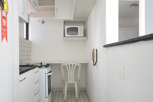 cozinha de apartamento à venda com 1 quarto, 37m² em Vila Suzana, São Paulo
