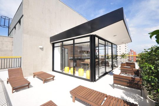 cobertura de kitnet/studio para alugar com 1 quarto, 32m² em Santo Amaro, São Paulo