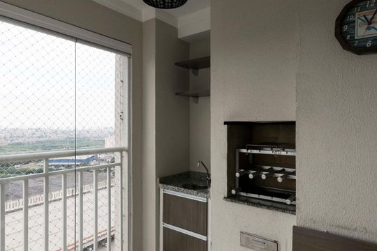 Varanda Gourmet de apartamento à venda com 3 quartos, 75m² em Vila Augusta, Guarulhos