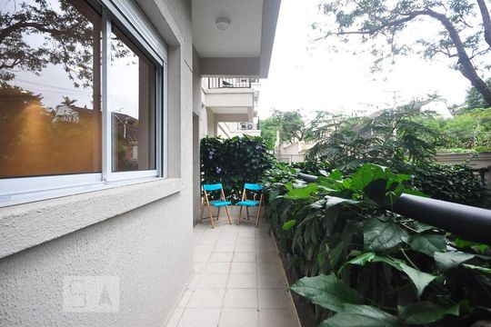 varanda de apartamento à venda com 1 quarto, 60m² em Jardim Leonor, São Paulo