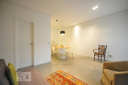 sala de apartamento à venda com 1 quarto, 60m² em Jardim Leonor, São Paulo
