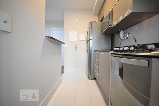 cozinha de apartamento à venda com 1 quarto, 47m² em Jardim Leonor, São Paulo