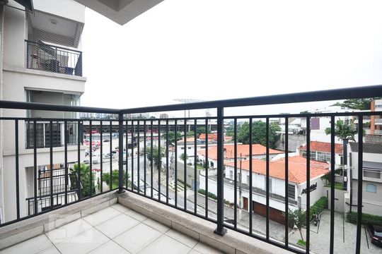 varanda de apartamento à venda com 1 quarto, 47m² em Jardim Leonor, São Paulo