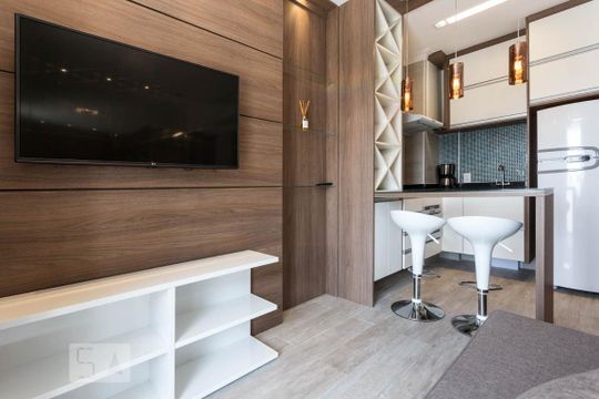 Sala de kitnet/studio para alugar com 1 quarto, 33m² em Santo Amaro, São Paulo
