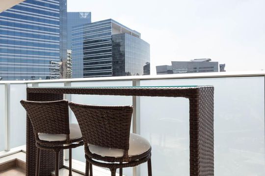 Varanda  de kitnet/studio para alugar com 1 quarto, 33m² em Santo Amaro, São Paulo