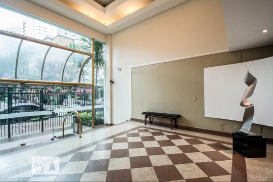 Hall Social de apartamento para alugar com 1 quarto, 38m² em Itaim Bibi, São Paulo