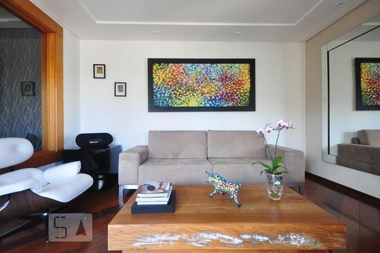 detalhe sala de apartamento para alugar com 3 quartos, 180m² em Vila Suzana, São Paulo