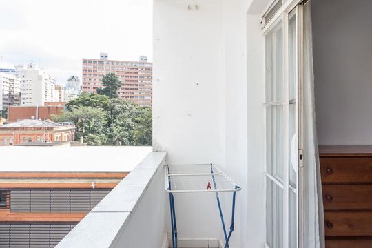 Varanda de kitnet/studio para alugar com 1 quarto, 34m² em Vila Buarque, São Paulo