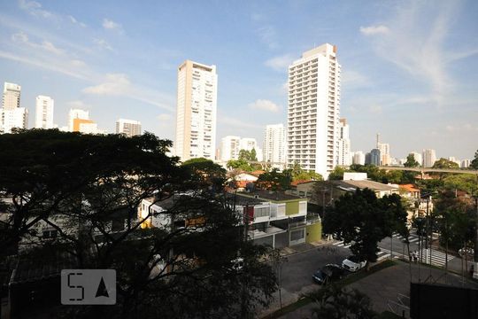 vista de kitnet/studio à venda com 1 quarto, 43m² em Brooklin Paulista, São Paulo