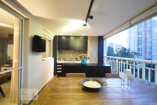 varanda de apartamento para alugar com 2 quartos, 96m² em Vila Andrade, São Paulo