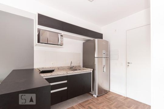 Cozinha de kitnet/studio à venda com 1 quarto, 35m² em Bela Vista, São Paulo