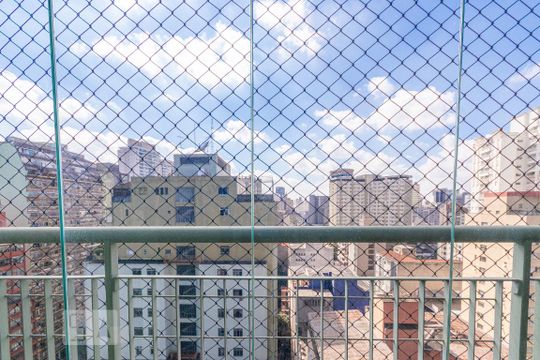Vista da varanda de kitnet/studio à venda com 1 quarto, 35m² em Bela Vista, São Paulo