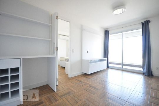sala de apartamento à venda com 1 quarto, 50m² em Campo Belo, São Paulo